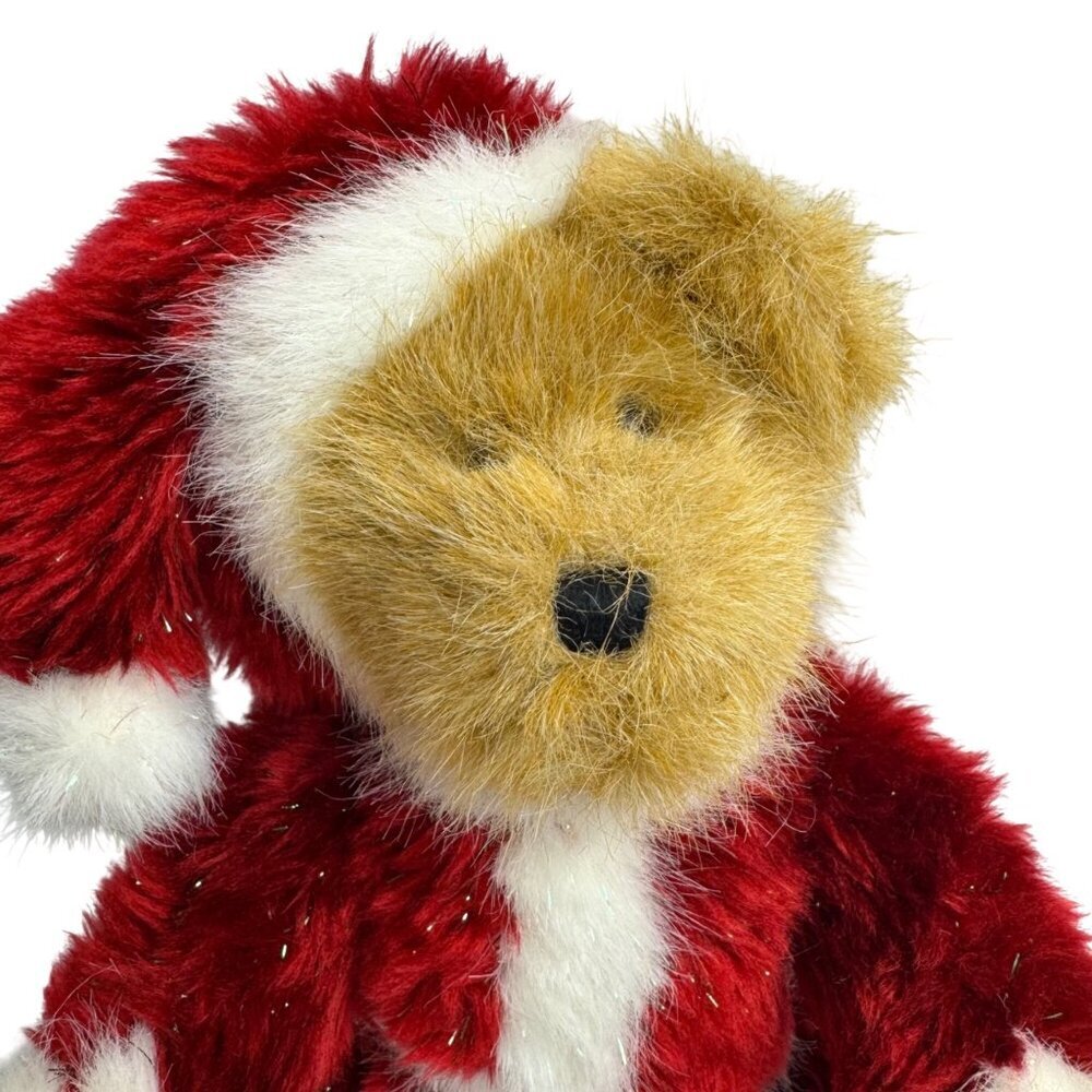 Boyds Bear Santa Bearhugs Articulated Stuffed Teddy Bear Christmas Glitter VTG - Picture 3 of 11